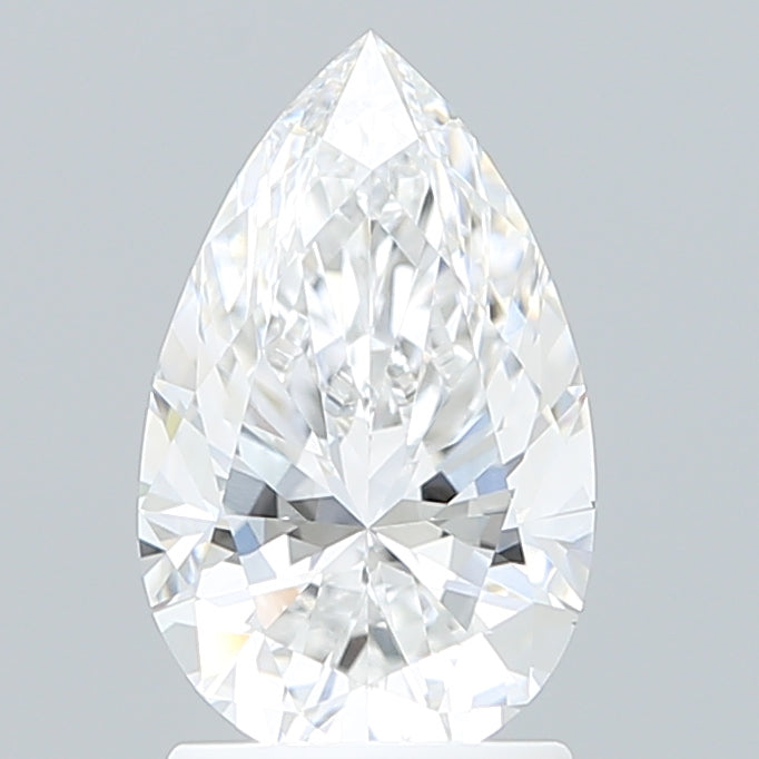 1.85 Carat Pear Shaped, Ideal Cut, D Color, VVS2 Clarity, IGI Certified Lab Grown Diamond
