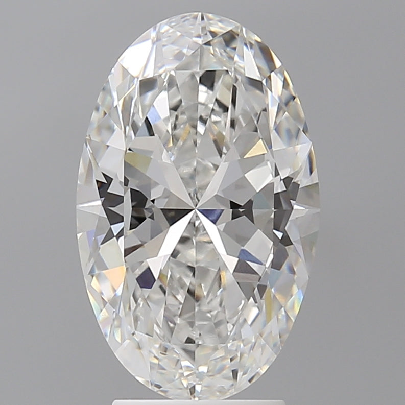 3.58 Carat Oval Shaped, Ideal Cut, E Color, VVS2 Clarity, IGI Certified Lab Grown Diamond