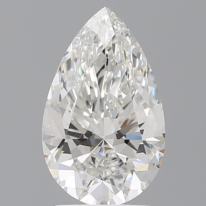 2.55 Carat Pear Shaped, Ideal Cut, F Color, VVS1 Clarity, IGI Certified Lab Grown Diamond