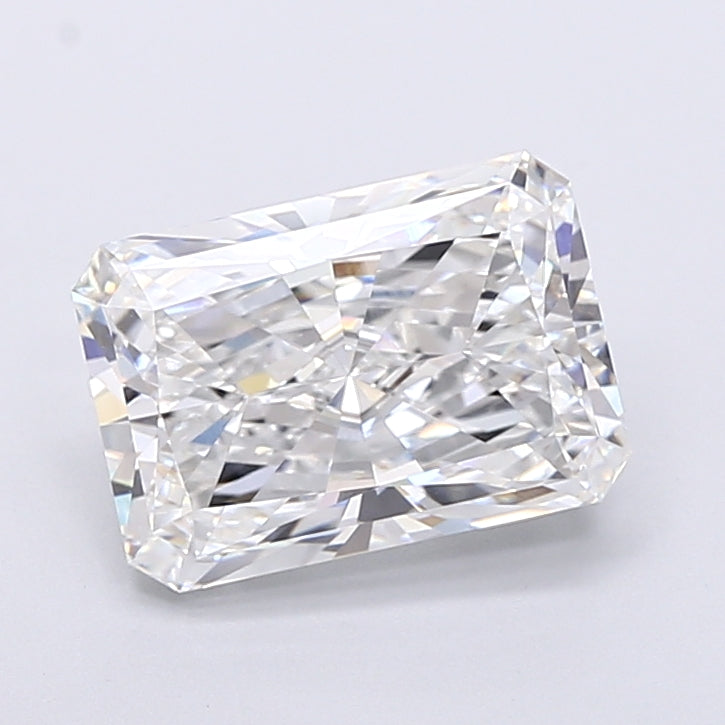 4.20 Carat Radiant Shaped, Very Good Cut, E Color, VVS2 Clarity, IGI Certified Lab Grown Diamond