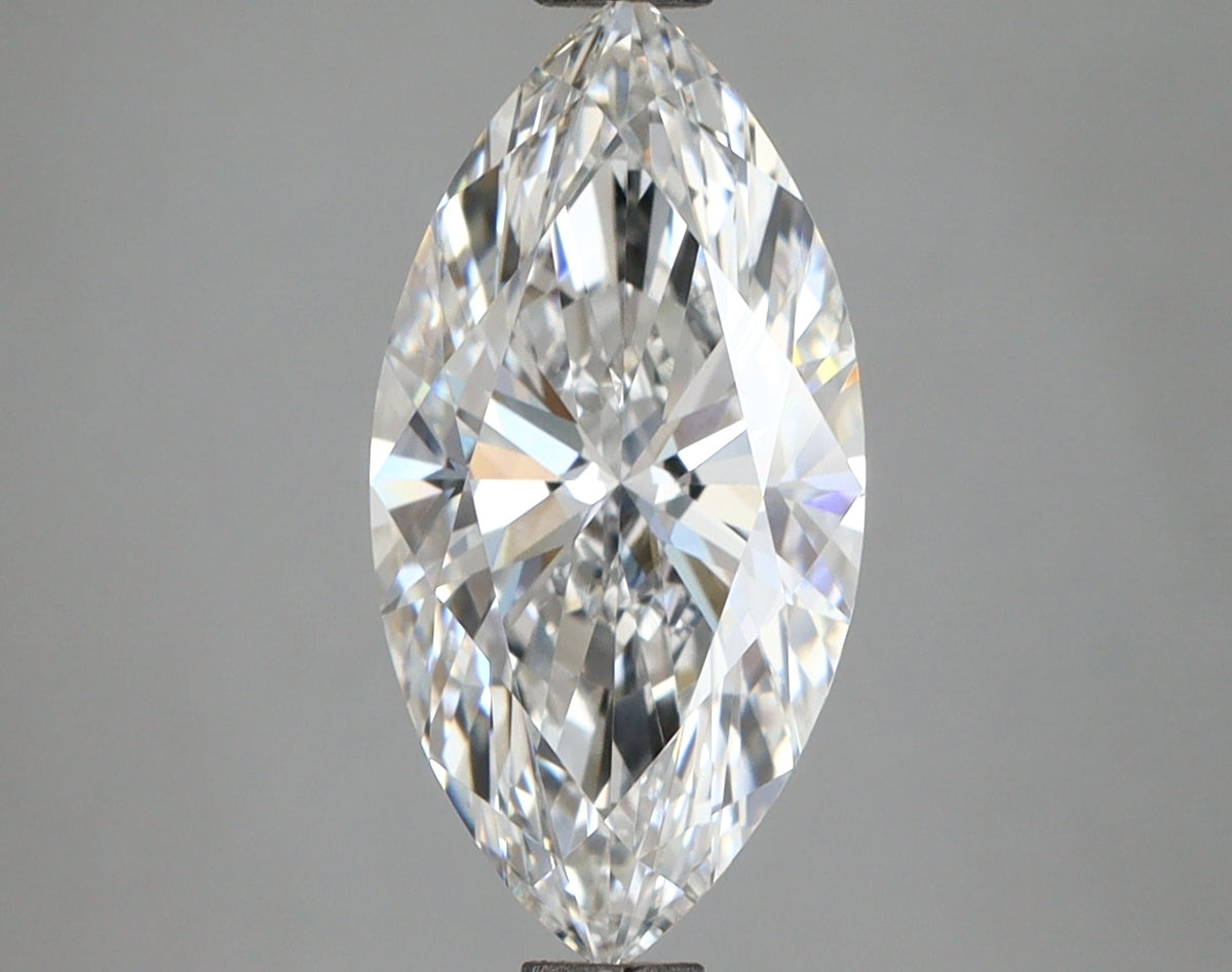 2.57 Carat Marquise Shaped, Ideal Cut, F Color, VVS2 Clarity, IGI Certified Lab Grown Diamond