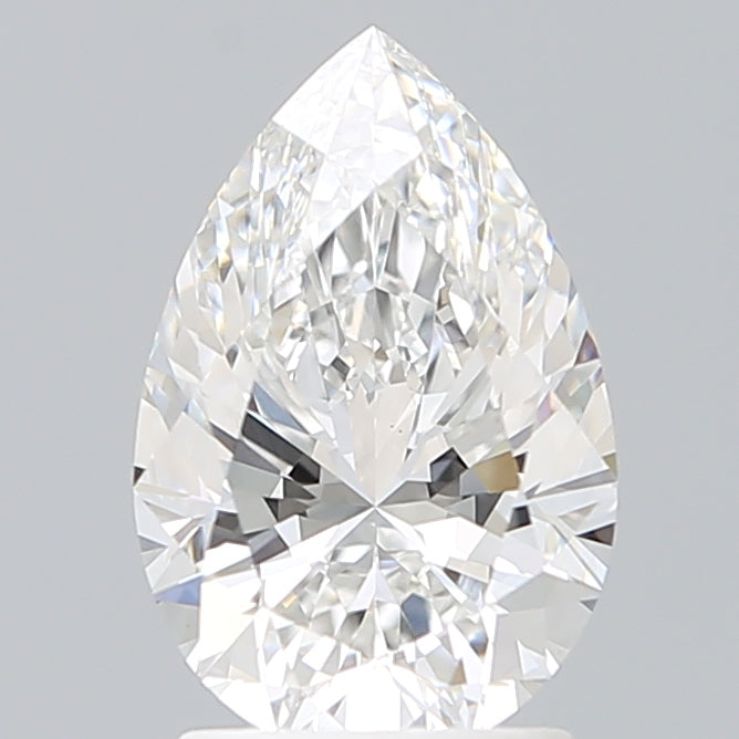 2.14 Carat Pear Shaped, Excellent Cut, E Color, VVS2 Clarity, IGI Certified Lab Grown Diamond