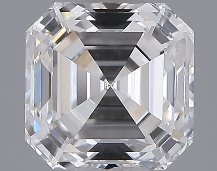 1.04 Carat Asscher Shaped, Excellent Cut, D Color, VVS2 Clarity, IGI Certified Lab Grown Diamond