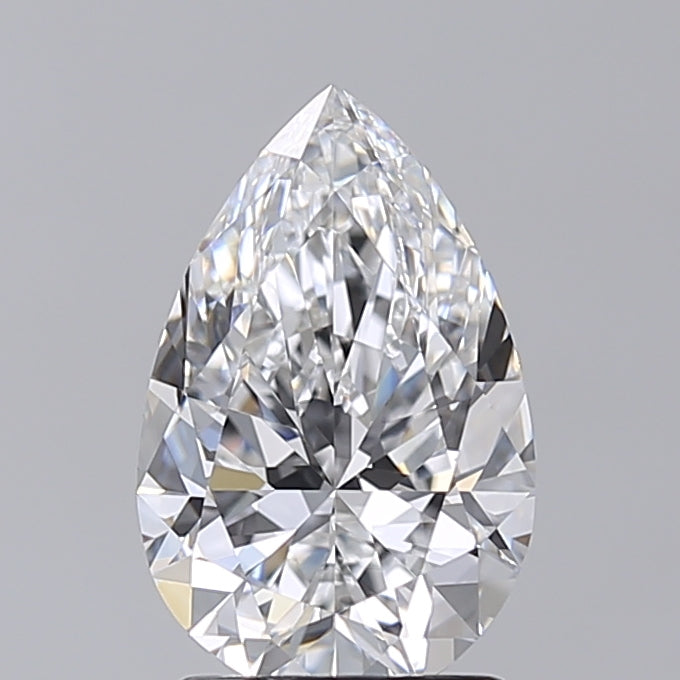 2.02 Carat Pear Shaped, Very Good Cut, D Color, VVS1 Clarity, IGI Certified Lab Grown Diamond