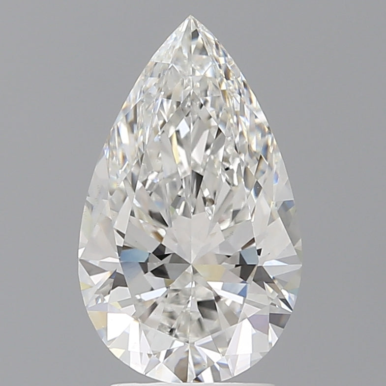 3.08 Carat Pear Shaped, Ideal Cut, F Color, VS1 Clarity, IGI Certified Lab Grown Diamond