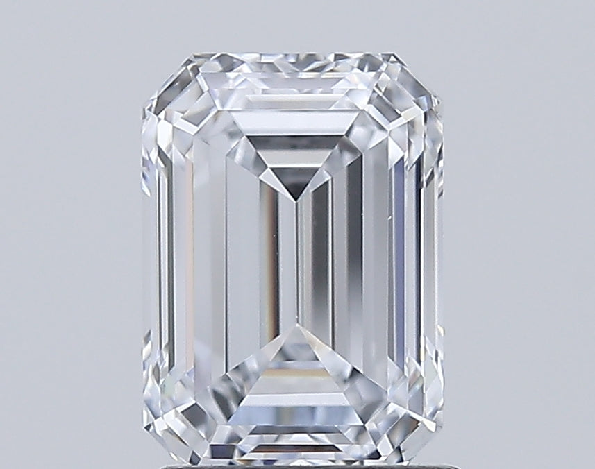 1.61 Carat Emerald Shaped, Ideal Cut, E Color, VS1 Clarity, IGI Certified Lab Grown Diamond