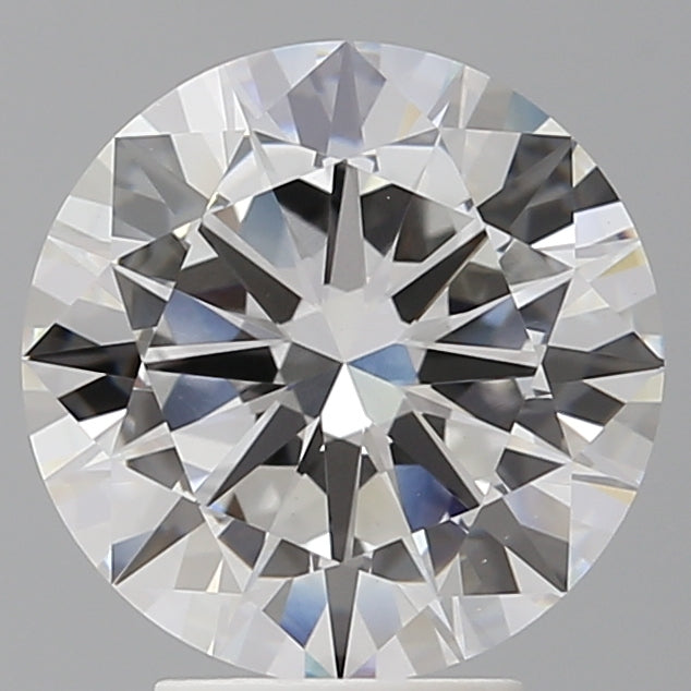 4.03 Carat Round Shaped, Excellent Cut, F Color, VVS2 Clarity, IGI Certified Lab Grown Diamond