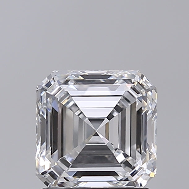 1.51 Carat Asscher Shaped, Excellent Cut, D Color, VS1 Clarity, IGI Certified Lab Grown Diamond
