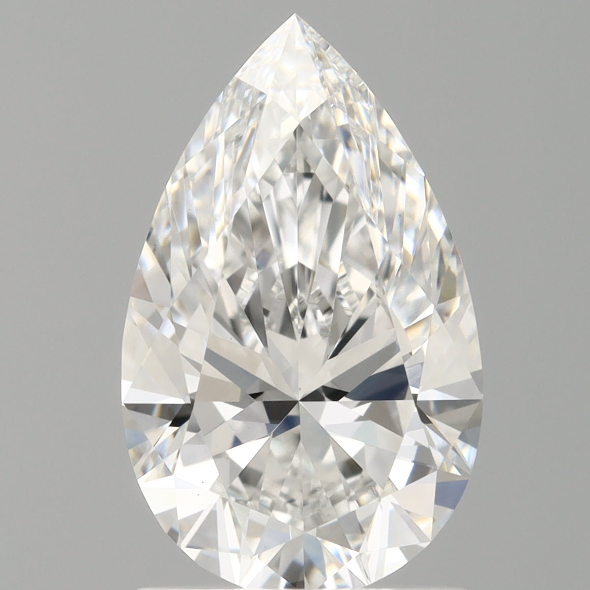 1.52 Carat Pear Shaped, Ideal Cut, E Color, VS1 Clarity, IGI Certified Lab Grown Diamond