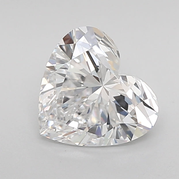 1.54 Carat Heart Shaped, Ideal Cut, D Color, VS1 Clarity, IGI Certified Lab Grown Diamond