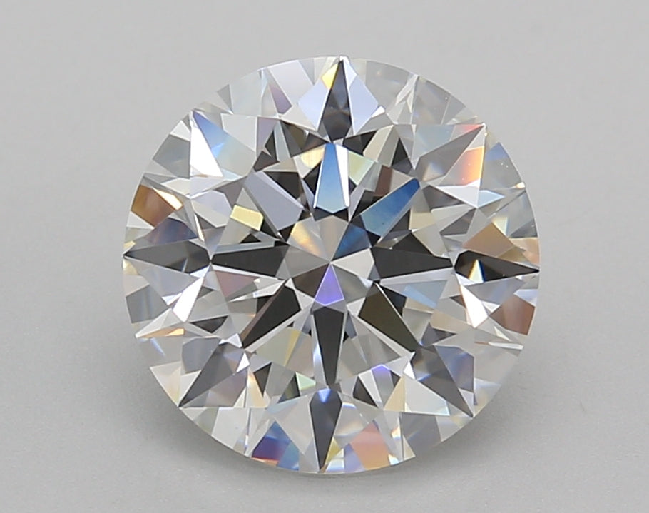 3.02 Carat Round Shaped, Ideal Cut, E Color, VVS2 Clarity, IGI Certified Lab Grown Diamond