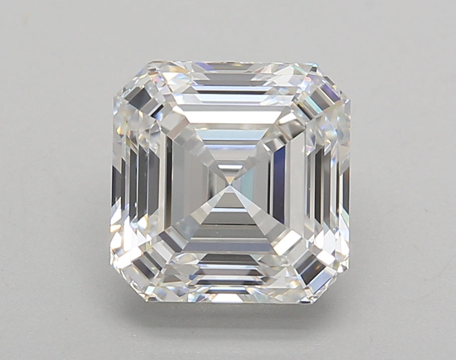 2.52 Carat Asscher Shaped, Excellent Cut, D Color, VVS1 Clarity, IGI Certified Lab Grown Diamond