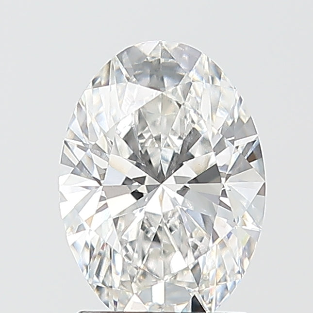 1.52 Carat Oval Shaped, Ideal Cut, E Color, VVS2 Clarity, IGI Certified Lab Grown Diamond