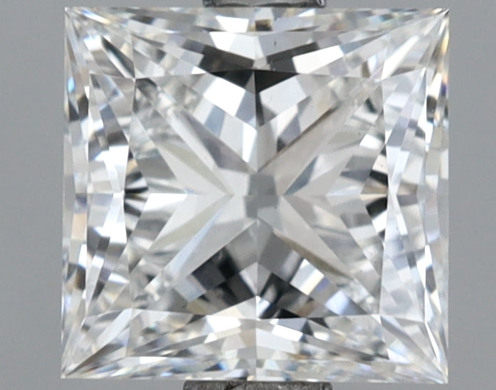 1.72 Carat Princess Shaped, Ideal Cut, E Color, VS1 Clarity, IGI Certified Lab Grown Diamond