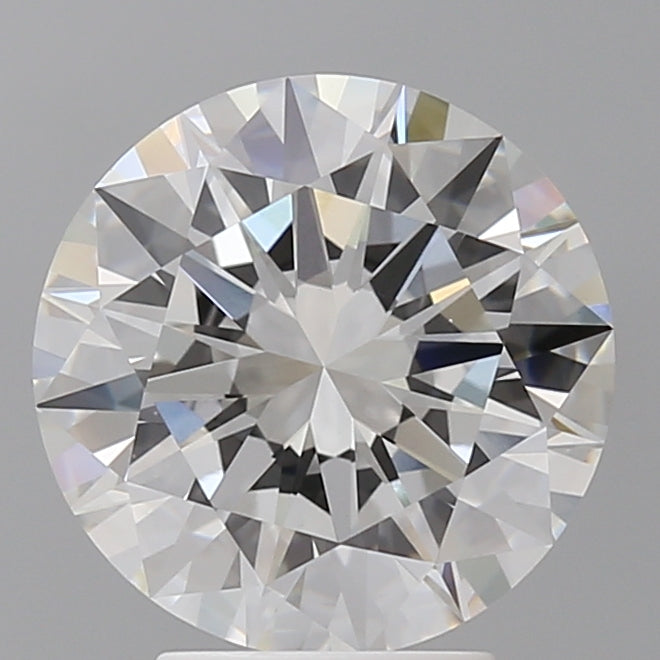 4.05 Carat Round Shaped, Excellent Cut, E Color, VVS2 Clarity, IGI Certified Lab Grown Diamond