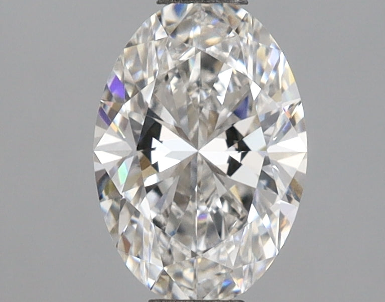 1.12 Carat Oval Shaped, Ideal Cut, F Color, VVS2 Clarity, IGI Certified Lab Grown Diamond