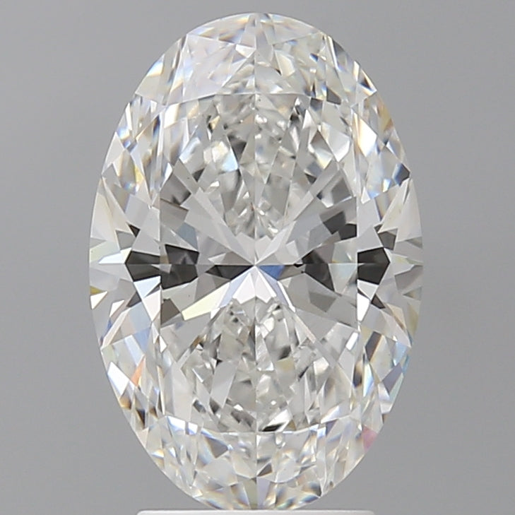 3.58 Carat Oval Shaped, Ideal Cut, F Color, VVS2 Clarity, IGI Certified Lab Grown Diamond