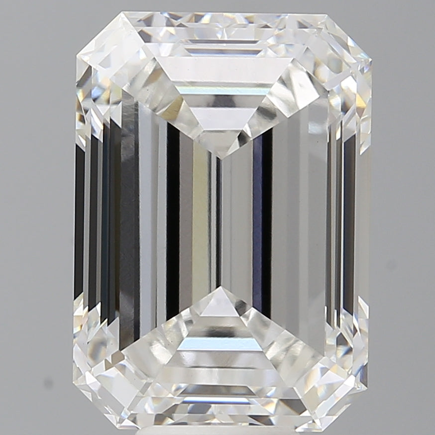 10.45 Carat Emerald Shaped, Excellent Cut, E Color, VVS2 Clarity, IGI Certified Lab Grown Diamond