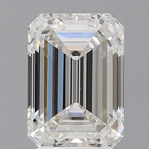 2.54 Carat Emerald Shaped, Ideal Cut, F Color, VS1 Clarity, IGI Certified Lab Grown Diamond