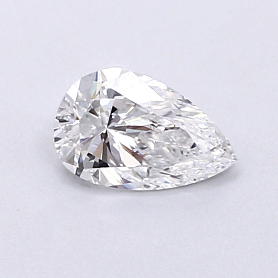 0.41 Carat Pear Shaped, Very Good Cut, D Color, VVS2 Clarity, IGI Certified Lab Grown Diamond