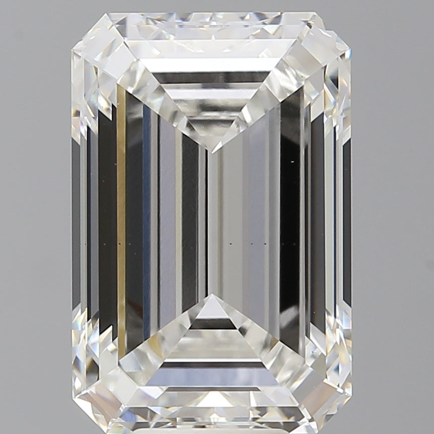 9.52 Carat Emerald Shaped, Ideal Cut, F Color, VS1 Clarity, IGI Certified Lab Grown Diamond
