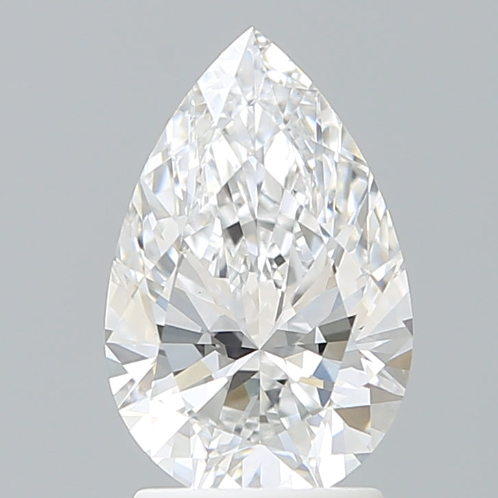 2.12 Carat Pear Shaped, Ideal Cut, D Color, VVS2 Clarity, IGI Certified Lab Grown Diamond
