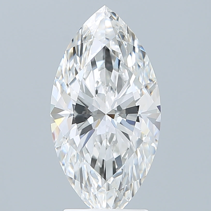 3.10 Carat Marquise Shaped, Ideal Cut, E Color, VVS2 Clarity, IGI Certified Lab Grown Diamond