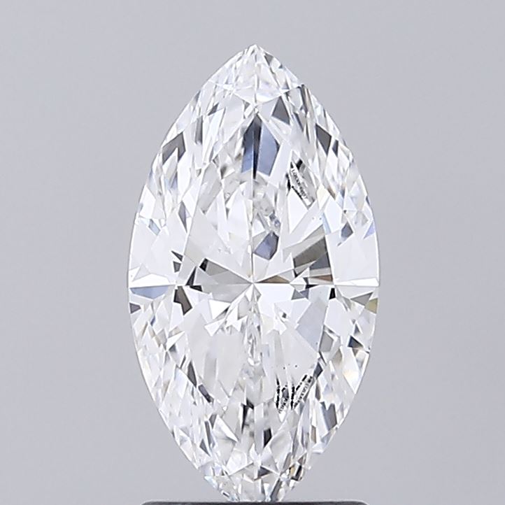 1.58 Carat Marquise Shaped, Ideal Cut, D Color, VS1 Clarity, IGI Certified Lab Grown Diamond