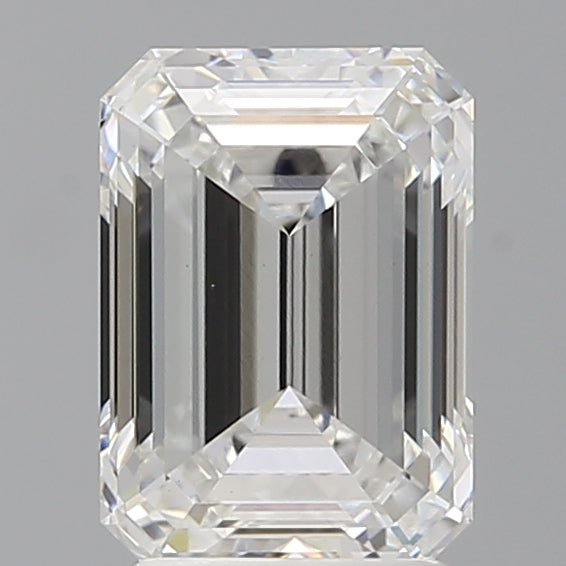 2.57 Carat Emerald Shaped, Ideal Cut, E Color, VVS2 Clarity, IGI Certified Lab Grown Diamond