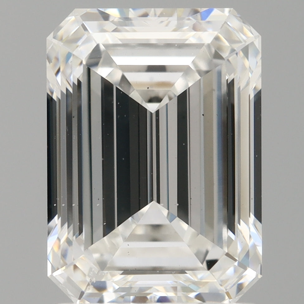 2.01 Carat Emerald Shaped, Ideal Cut, E Color, VS2 Clarity, IGI Certified Lab Grown Diamond