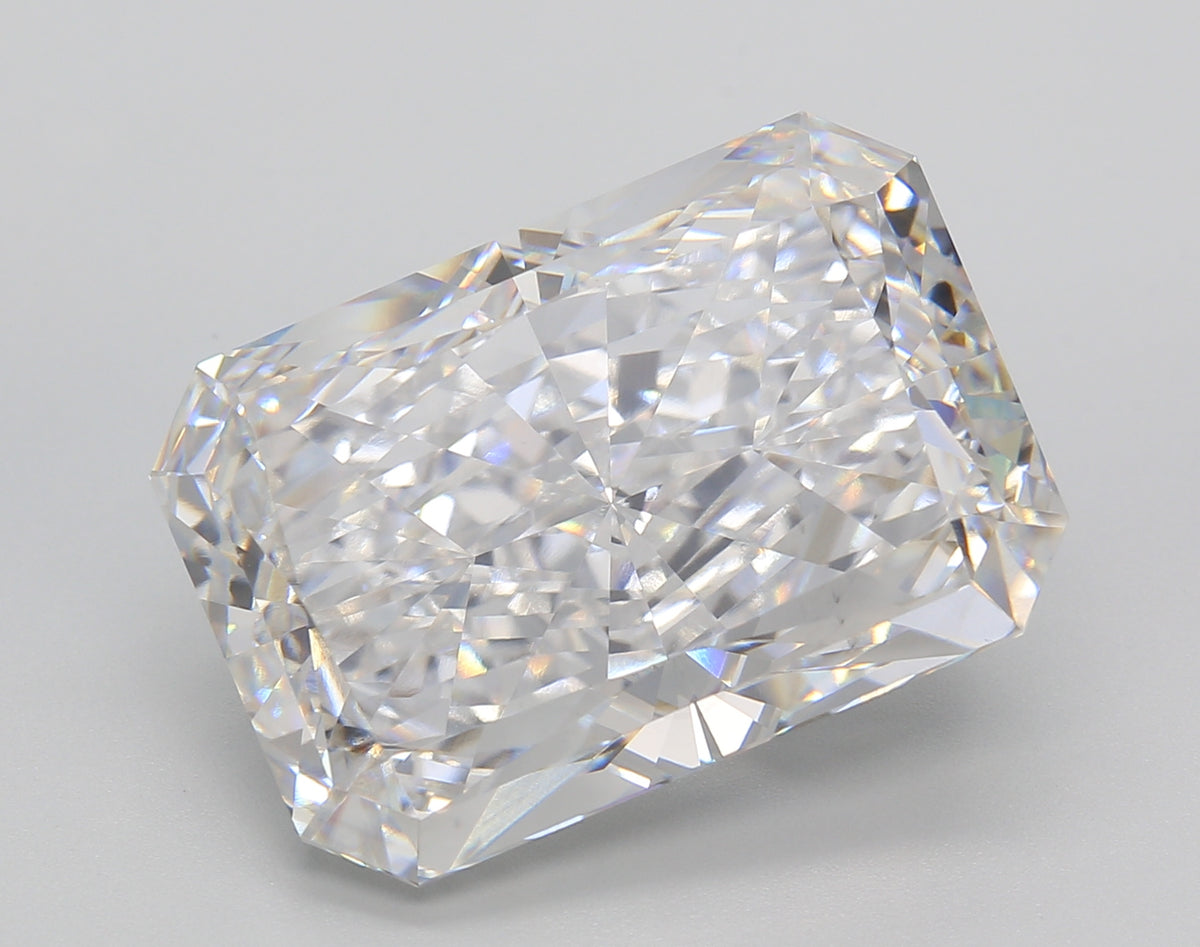 15.10 Carat Radiant Shaped, Ideal Cut, E Color, VS1 Clarity, IGI Certified Lab Grown Diamond