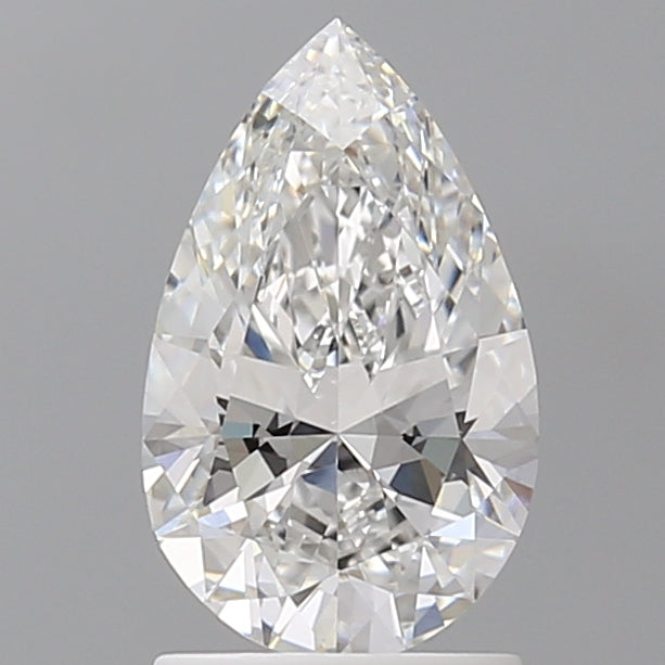 1.54 Carat Pear Shaped, Ideal Cut, E Color, VVS2 Clarity, IGI Certified Lab Grown Diamond