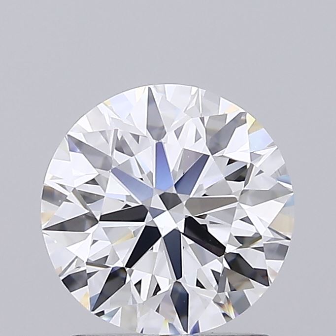 1.57 Carat Round Shaped, Ideal Cut, D Color, VS1 Clarity, IGI Certified Lab Grown Diamond
