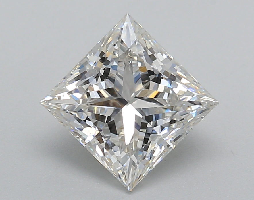 2.01 Carat Princess Shaped, Excellent Cut, G Color, VVS2 Clarity, IGI Certified Lab Grown Diamond