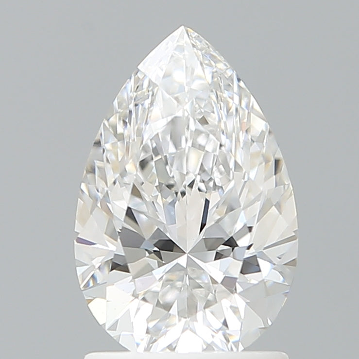 1.60 Carat Pear Shaped, Excellent Cut, D Color, VS1 Clarity, IGI Certified Lab Grown Diamond