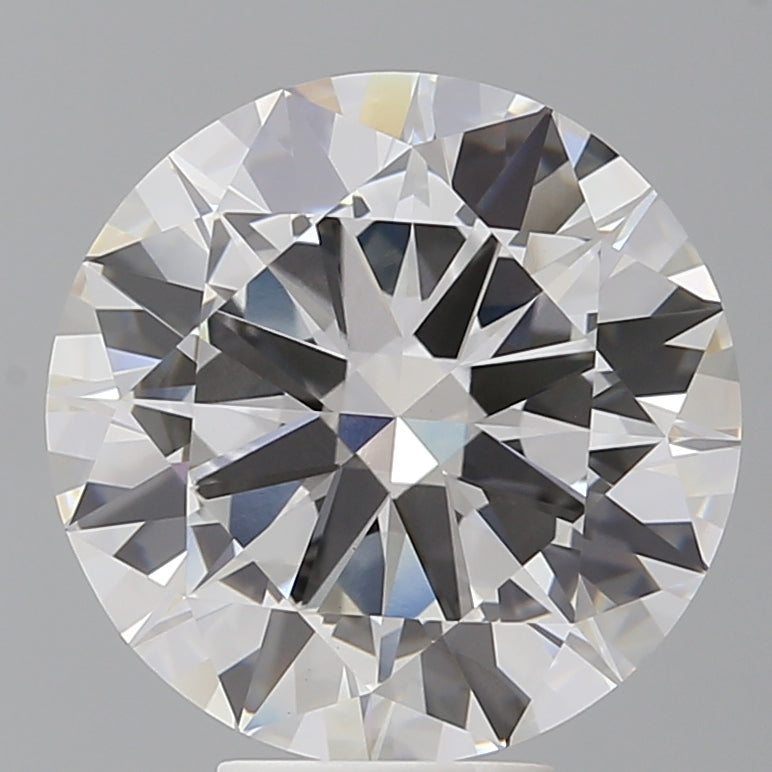 6.57 Carat Round Shaped, Excellent Cut, F Color, VVS2 Clarity, IGI Certified Lab Grown Diamond