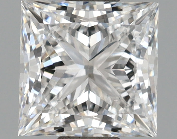 1.31 Carat Princess Shaped, Ideal Cut, D Color, VS1 Clarity, IGI Certified Lab Grown Diamond