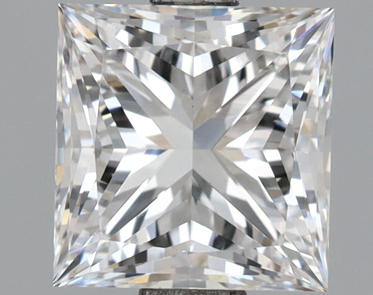 2.01 Carat Princess Shaped, Ideal Cut, D Color, VS1 Clarity, IGI Certified Lab Grown Diamond