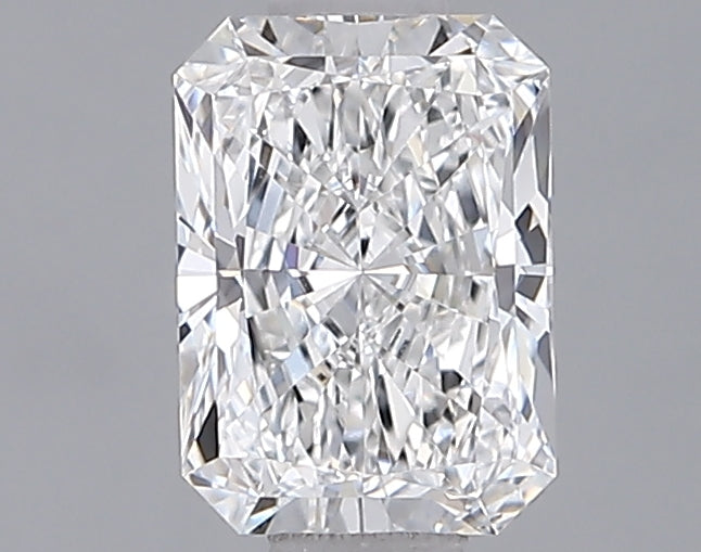 0.96 Carat Radiant Shaped, Ideal Cut, D Color, VVS2 Clarity, IGI Certified Lab Grown Diamond