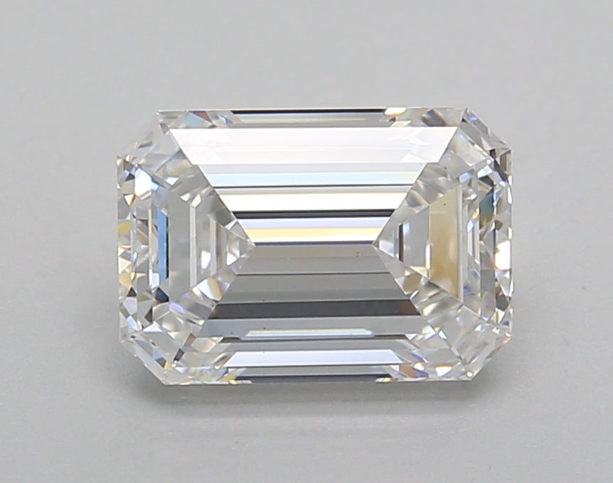 2.01 Carat Emerald Shaped, Very Good Cut, D Color, VS1 Clarity, IGI Certified Lab Grown Diamond