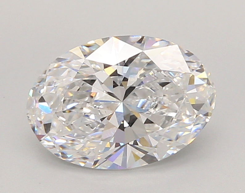 2.04 Carat Oval Shaped, Ideal Cut, D Color, VVS2 Clarity, IGI Certified Lab Grown Diamond