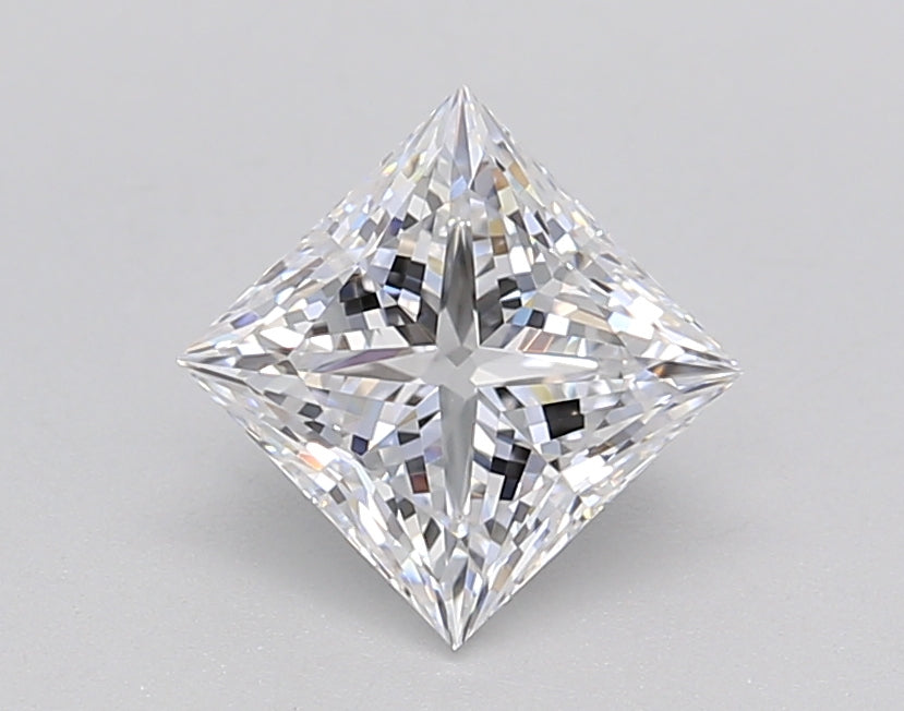 1.10 Carat Princess Shaped, Ideal Cut, D Color, VVS1 Clarity, IGI Certified Lab Grown Diamond