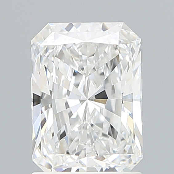 1.53 Carat Radiant Shaped, Ideal Cut, D Color, VVS1 Clarity, IGI Certified Lab Grown Diamond
