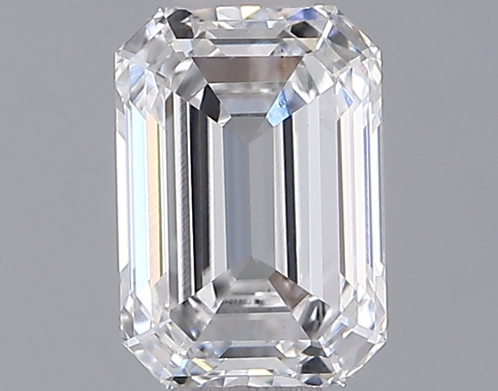 0.97 Carat Emerald Shaped, Ideal Cut, D Color, VS1 Clarity, IGI Certified Lab Grown Diamond