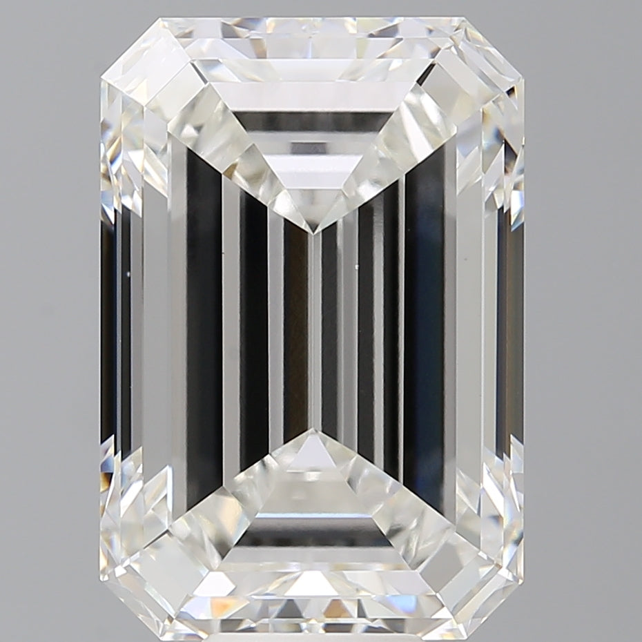 12.03 Carat Emerald Shaped, Ideal Cut, F Color, VVS2 Clarity, IGI Certified Lab Grown Diamond