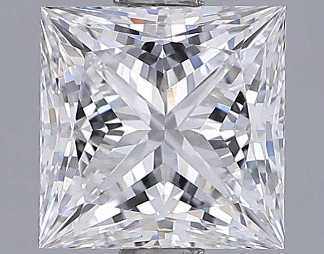 1.46 Carat Princess Shaped, Ideal Cut, D Color, VVS2 Clarity, IGI Certified Lab Grown Diamond