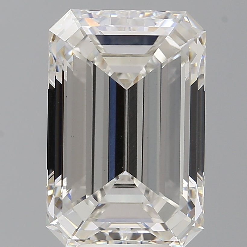 7.52 Carat Emerald Shaped, Ideal Cut, F Color, VS1 Clarity, IGI Certified Lab Grown Diamond