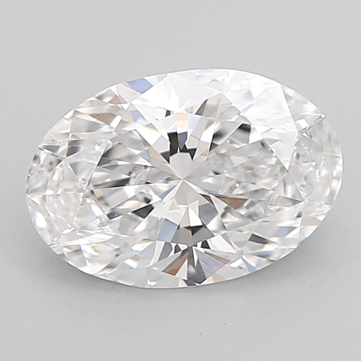 2.36 Carat Oval Shaped, Ideal Cut, D Color, VVS2 Clarity, IGI Certified Lab Grown Diamond