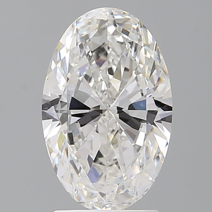 2.50 Carat Oval Shaped, Ideal Cut, F Color, VVS2 Clarity, IGI Certified Lab Grown Diamond