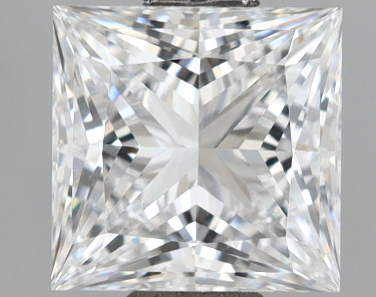 1.04 Carat Princess Shaped, Excellent Cut, E Color, VVS2 Clarity, IGI Certified Lab Grown Diamond